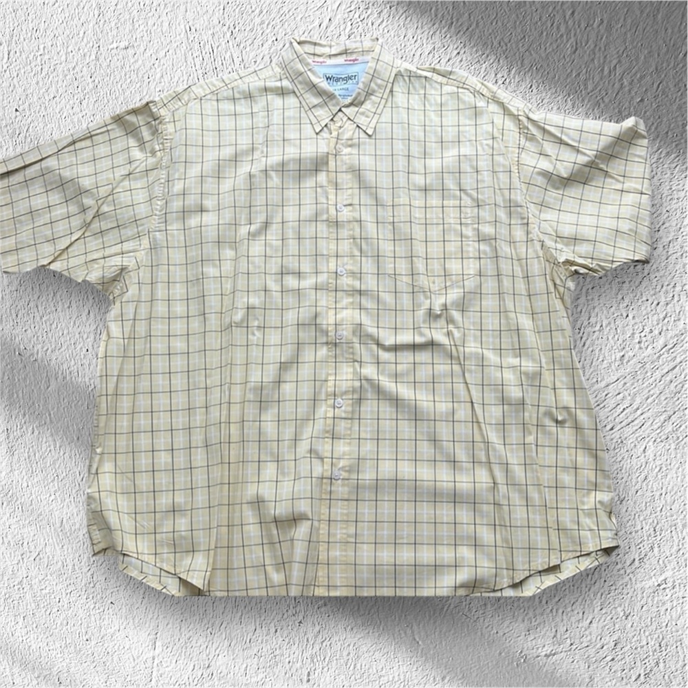 Wrangler Plaid Button Down Size 3X